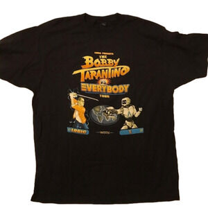 𝅺MEN’S black, XL T-shirt with Logic / Bobby Tarantino graphic. Unisex.